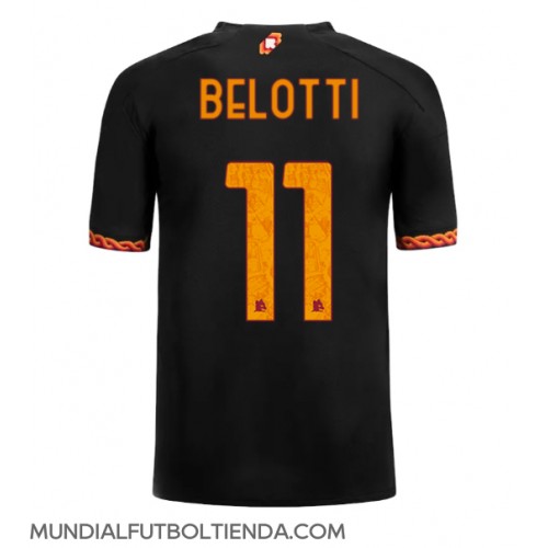 Camiseta AS Roma Andrea Belotti #11 Tercera Equipación Replica 2023-24 mangas cortas